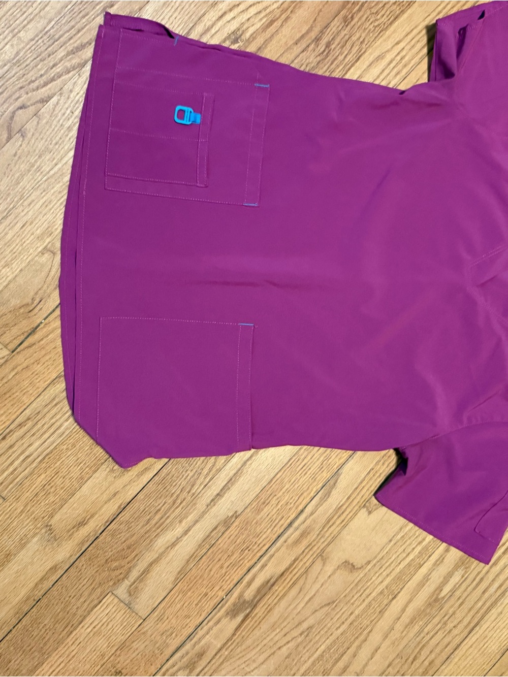 Carhartt Women's Short Sleeve Tee in Magenta with Blue Accent